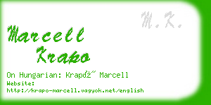 marcell krapo business card